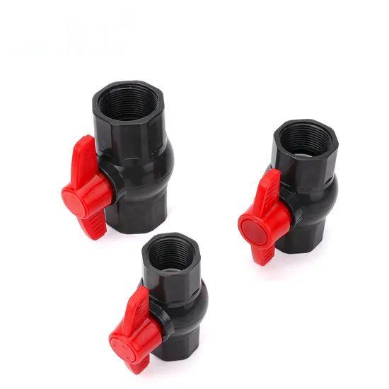 Sch40-Pn16-White-Plastic-Compact-PVC-Control-Ball-Valves