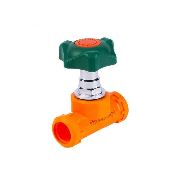 OEM-Orange-Pn16-PPR-Plastic-Pipe-Fitting-Manual-Control-of-Hot-and-Cold-Water-Stop-Valves