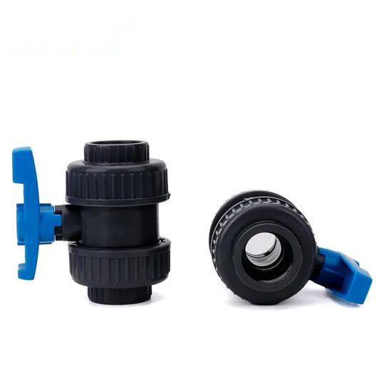 Factory-Pn16-DIN-8061-8062-Plastic-Double-Union-UPVC-Ball-Valves
