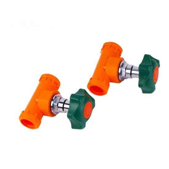 Factory-Custom-Orange-PPR-Pipe-Cold-and-Hot-Water-Control-Stop-Valve