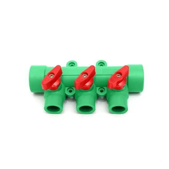 Ifan-Factory-OEM-PPR-Pipe-Fitting-25-40mm-ISO-15874-PPR-Manifold