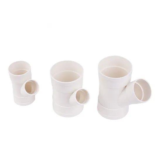 Customized-Wholesale-75-75-White-PVC-Plastic-Pipe-Fittings-for-Inclined-Tee-Construction-PVC-Pipe-Fittings