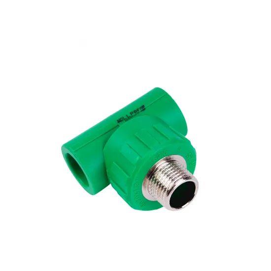 Green-PPR-Plastic-Hot-and-Cold-Water-20mm-110mm-Pipe-Fittings-PPR-Tee