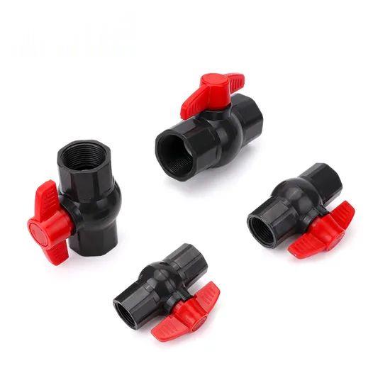 Sch40-Pn16-Grey-Plastic-Compact-UPVC-Control-Ball-Valves