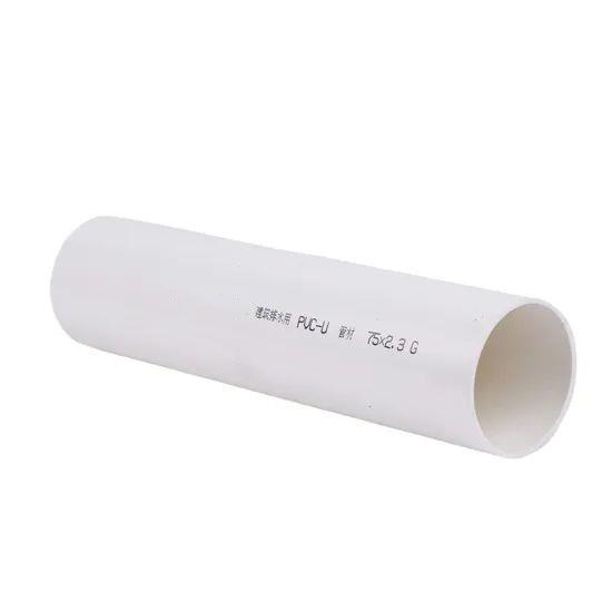 Factory-Wholesale-White-PVC-Plastic-Pipe-Round-Pipe-for-Rainwater-Drainage