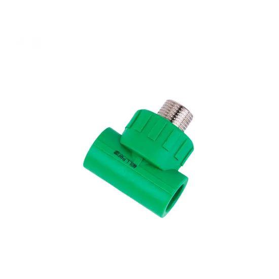 China-Custom-Green-PPR-Plastic-20mm-110mm-PPR-Pipe-Fitting-Tee