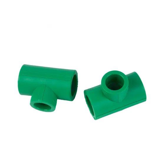 PPR-All-Plastic-Heat-Resistant-Shrinking-Tee-and-Unequal-Tee-for-Pipe-Connection