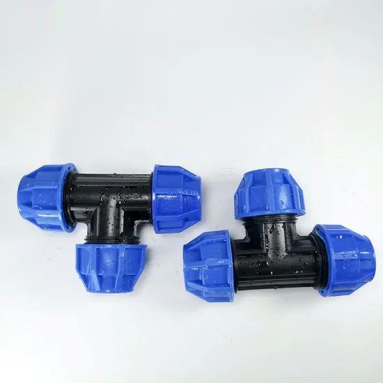 Multifunctional-Blue-Straight-Through-Connectors-HDPE-PE-Water-Pipes